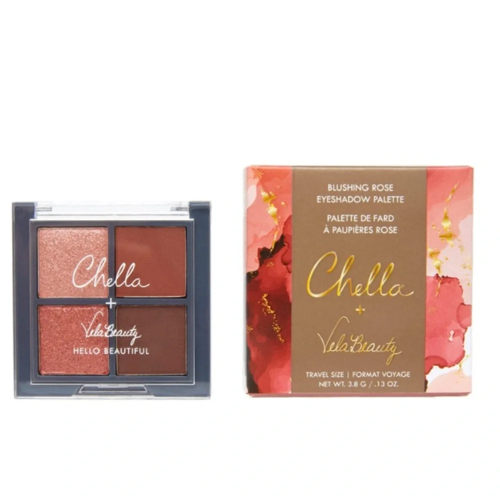 Chela + Vela Beauty Hello Beautiful Blushing Rose Eyeshadow Palette